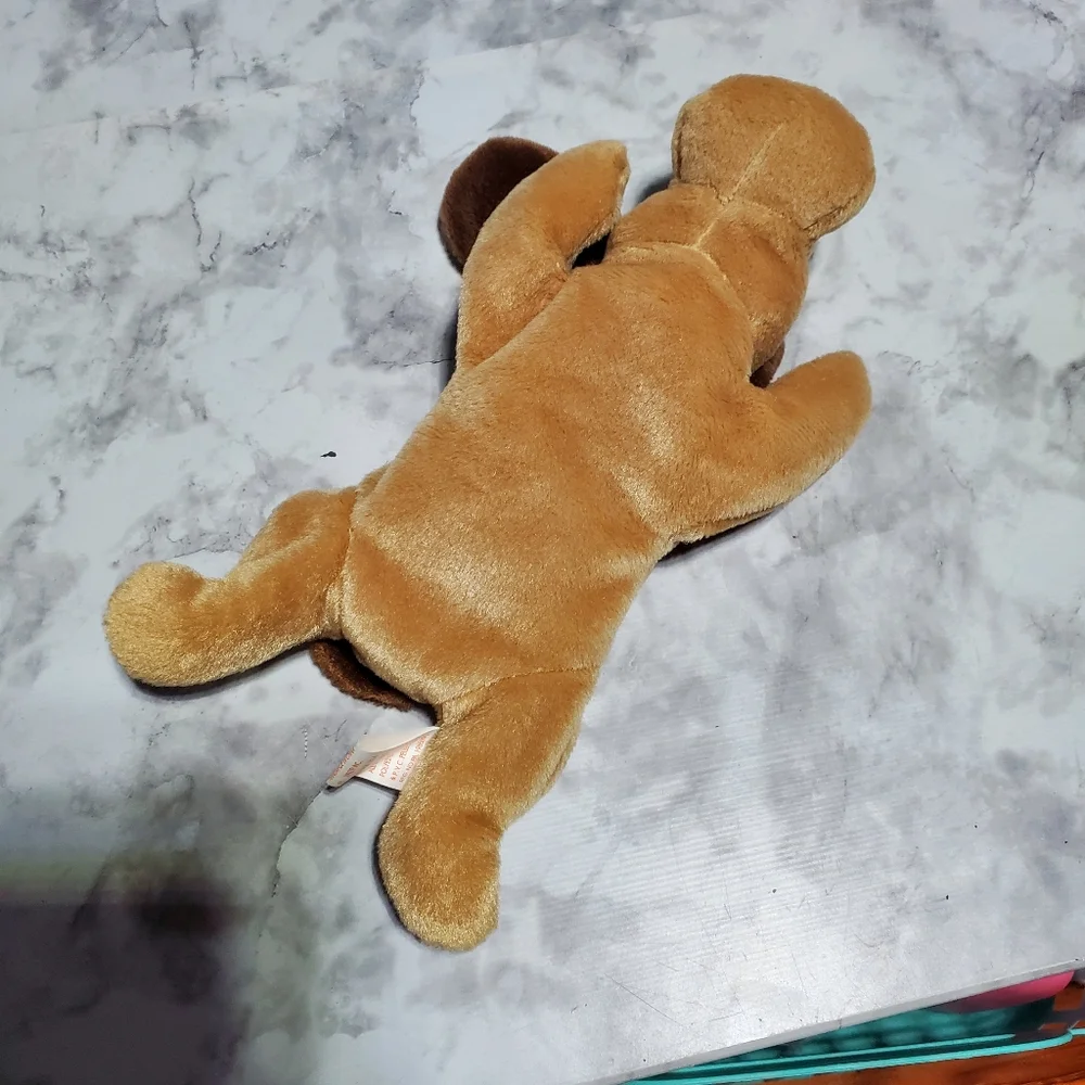 BONES the‎ Dog Retired Ty Beanie Baby Style 4001 Tag ERRORS Near MINT PVC RARE